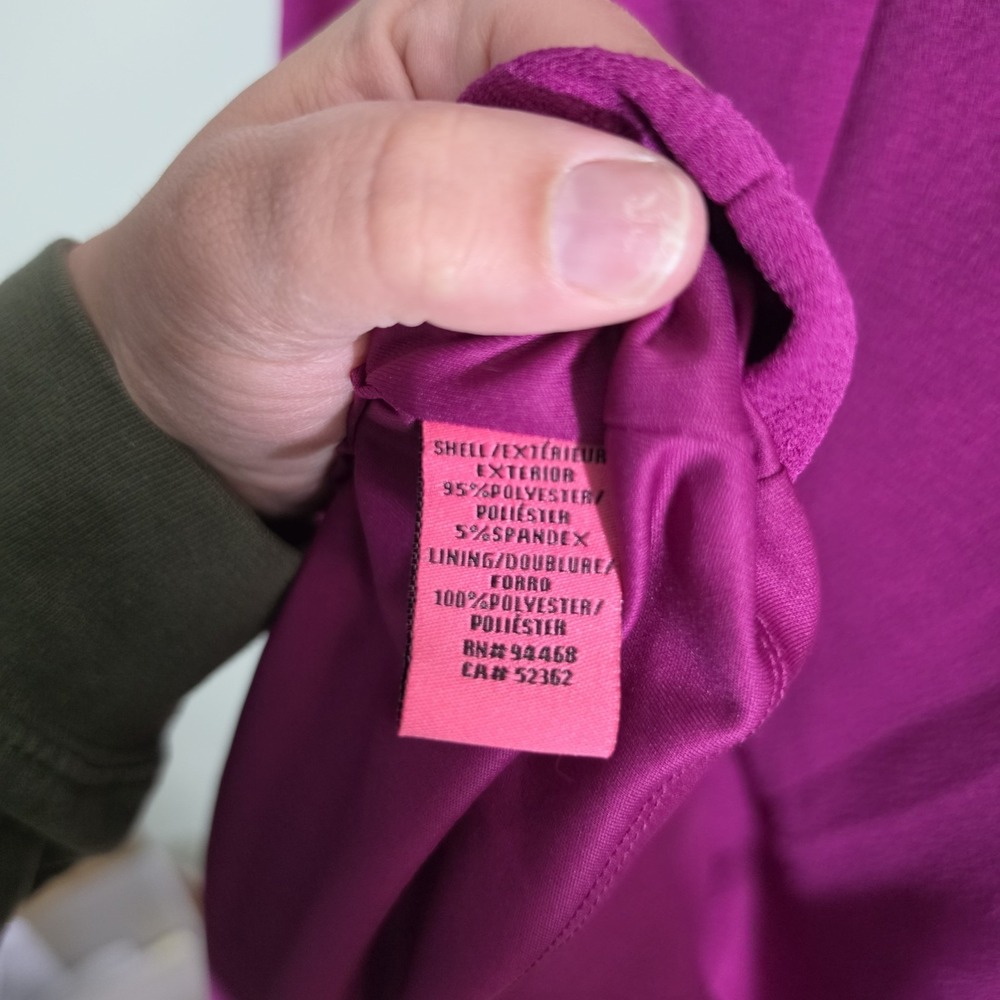 Betsey Johnson Magenta Ruffle-Hem Sleeveless Mini‎ Shift Dress Size 8 - Picture 7 of 7